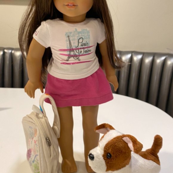 AMERICAN GIRL DOLL GRACE THOMAS, DOG & BACKPACK - Picture 2 of 8